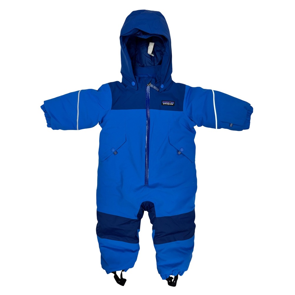 Patagonia Baby Snow‎ Pile One-Piece Bunting Bayou Blue 6-12M